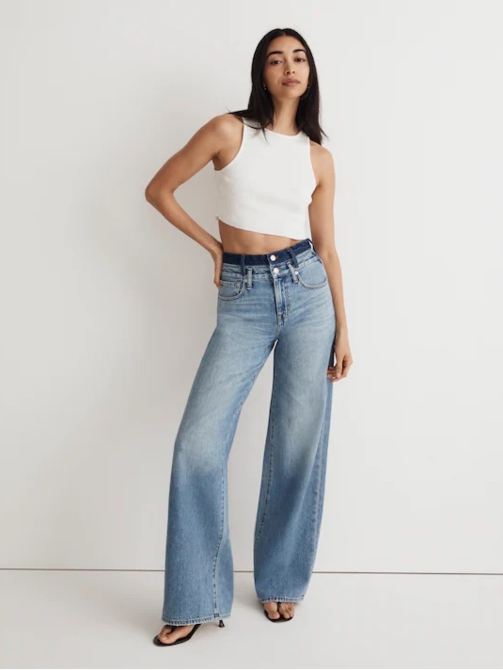 **NWT** Madewell x Molly Dickson Double-Waistband Jeans - Size 28
